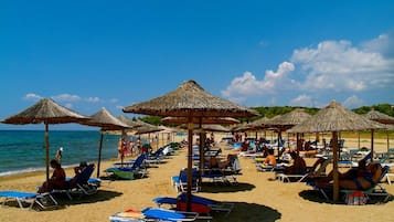 En la playa