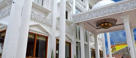 Façade de l’hébergement