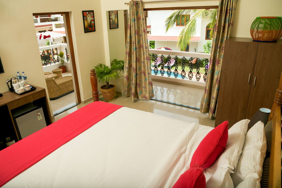 Quarto superluxo, 1 quarto | Roupas de cama premium, frigobar, cofres nos quartos, escrivaninha