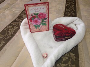 Gratis toiletartikelen, handdoeken