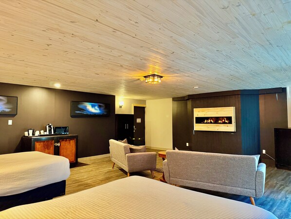 Premium bedding, pillowtop beds, desk, soundproofing