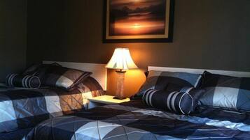 Standard Room, 2 Double Beds | Premium bedding, rollaway beds, free WiFi, bed sheets