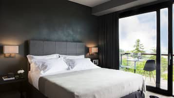 Premium bedding, down duvets, minibar, in-room safe