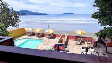 Suite, uitzicht op zee | Uitzicht op strand/zee