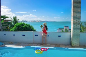 在海滩