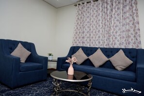 Huoneisto, 1 makuuhuone | Oleskelualue | Taulutelevisio