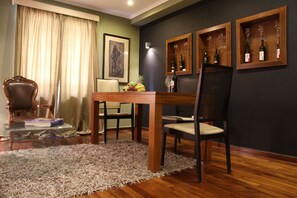Apartment, 1 Bedroom | Living area | 42-inch LED TV with digital channels, TV - Andromeda Suites and Apartments (Athens)