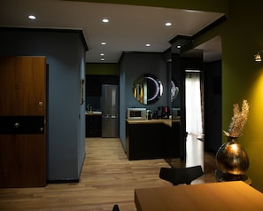 Apartment, 2 Bedrooms | Private kitchen | Fridge, microwave, stovetop, coffee/tea maker - Andromeda Suites and Apartments (Athens)