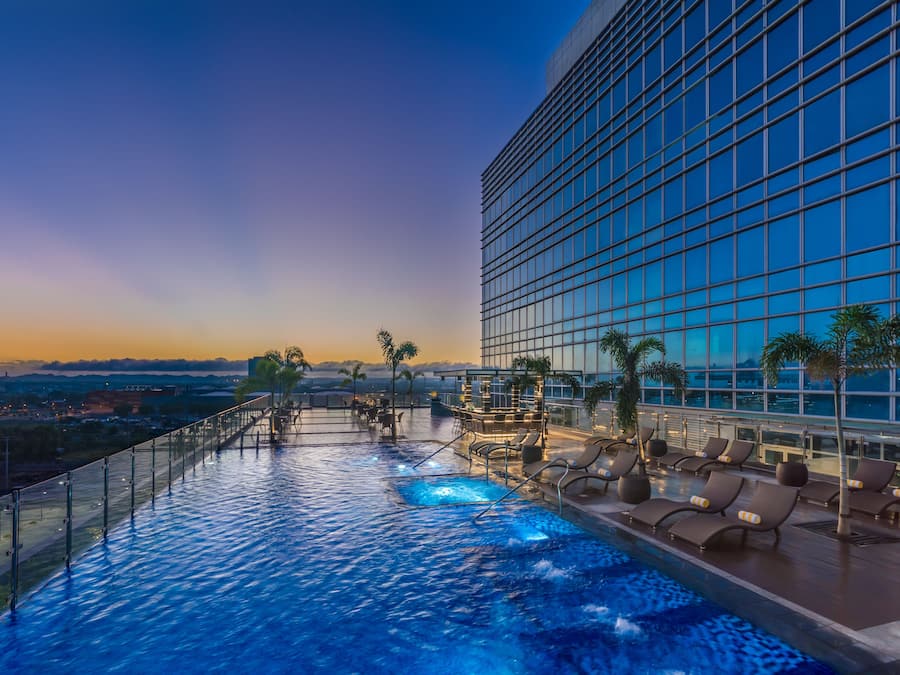 Outdoor pool, open 8:00 AM to 8:00 PM, sun loungers