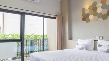 Kamar Double Standar, 1 Tempat Tidur Double | Seprai premium, meja kerja, dan tempat tidur lipat/tambahan
