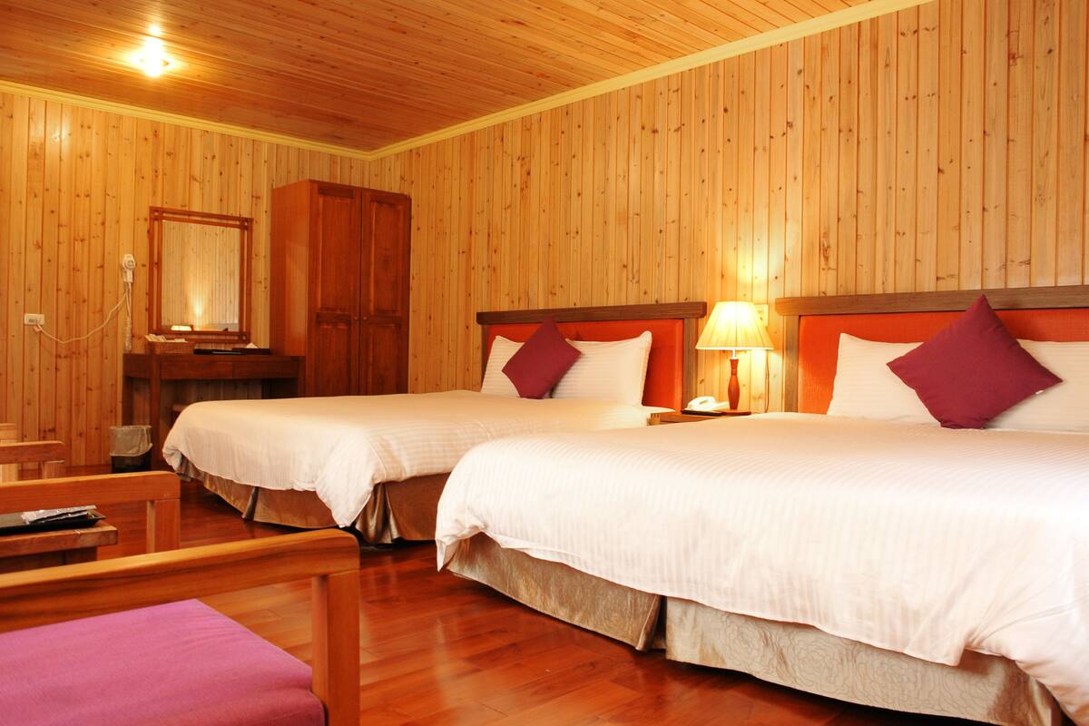 desk, blackout curtains, free wifi