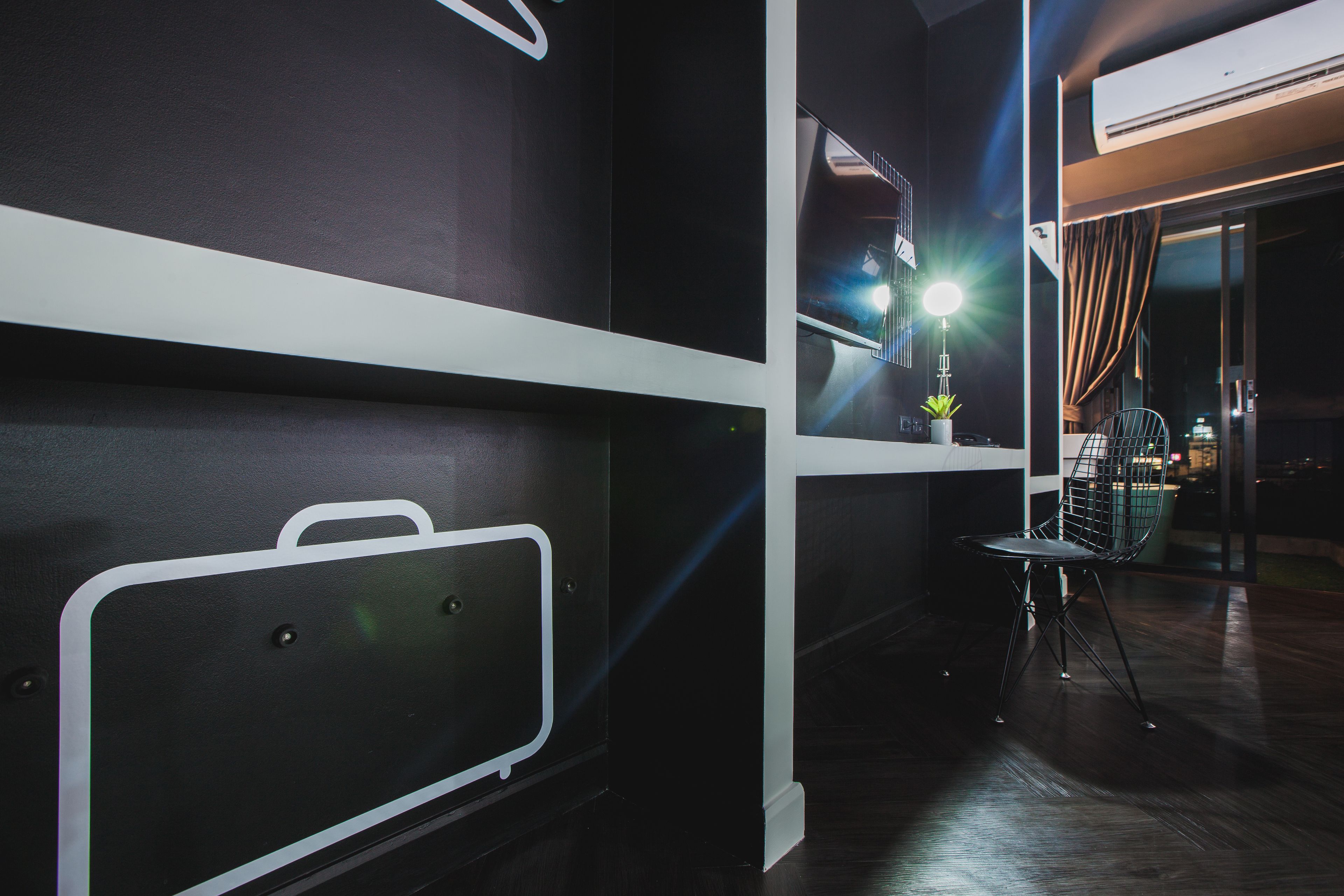 in-room safe, desk, blackout curtains, soundproofing