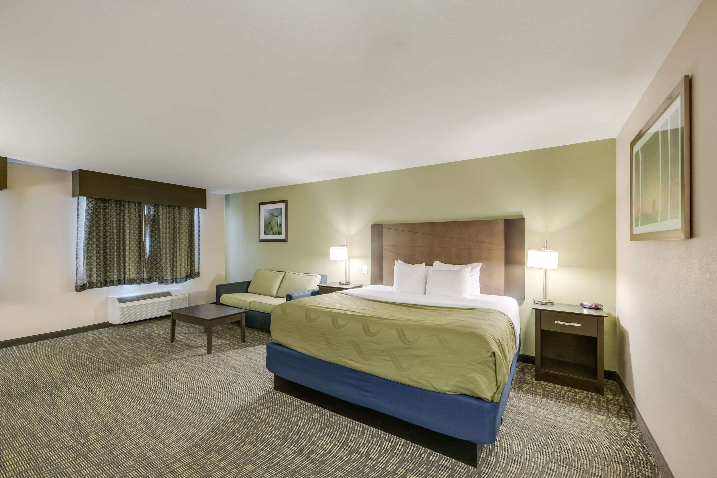 suite, 1 king bed with sofa bed, non smoking | egyptian cotton sheets, premium bedding, desk, laptop workspace