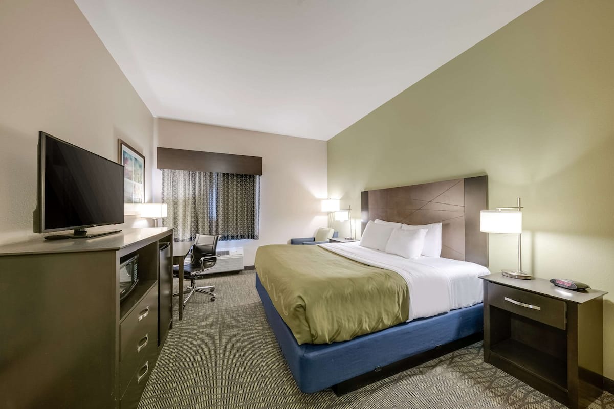 Standard Room, 1 King Bed, Non Smoking | Egyptian cotton sheets, premium bedding, desk, laptop workspace