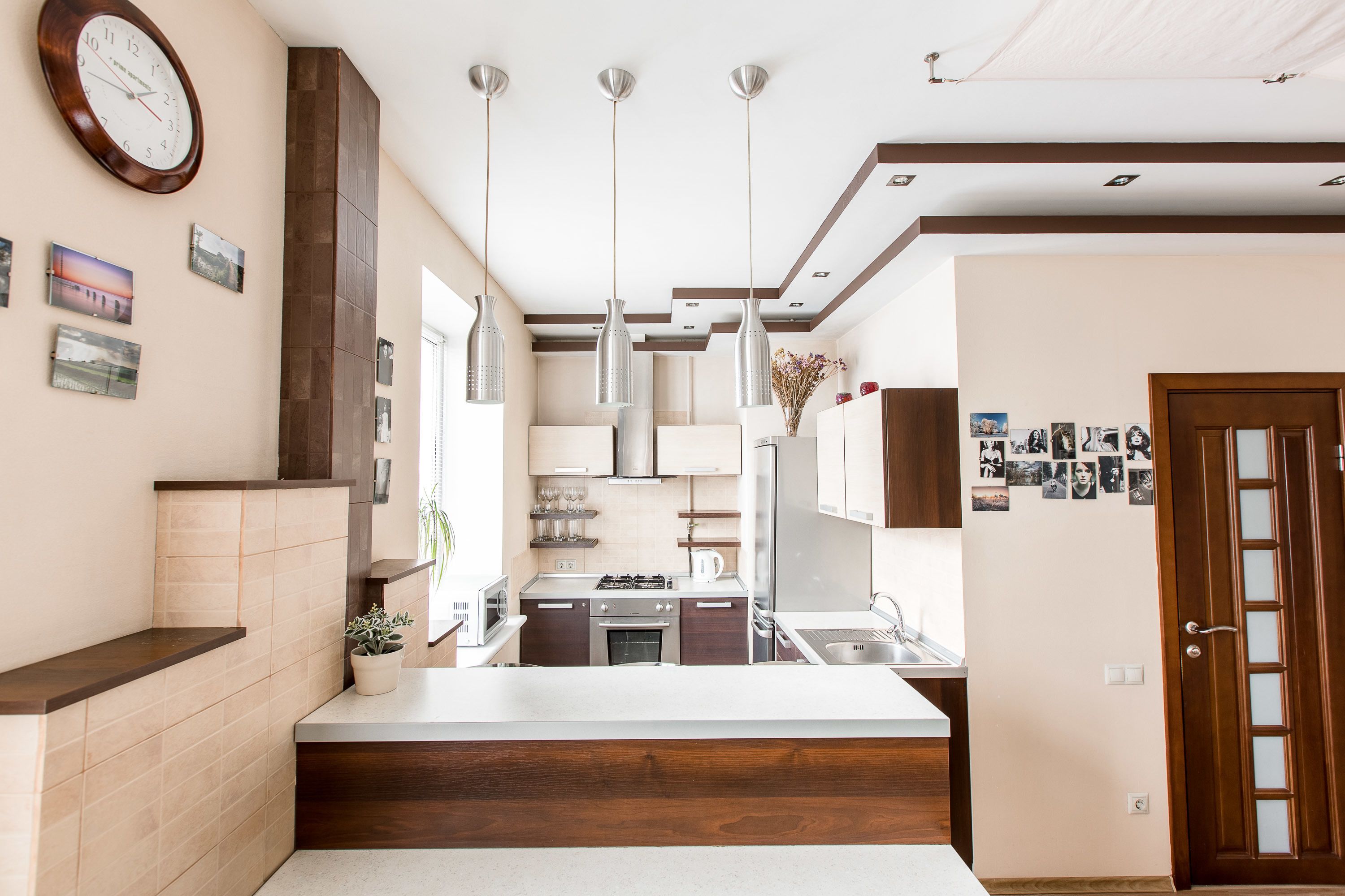 Luksushuoneisto, 1 makuuhuone (Leningradskaya 3) | Olohuone | LCD-televisio, ensi-iltaelokuvia, maksullisia elokuvia