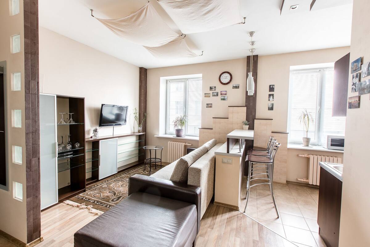 Luxury Apartment, 1 Bedroom (Leningradskaya 3)