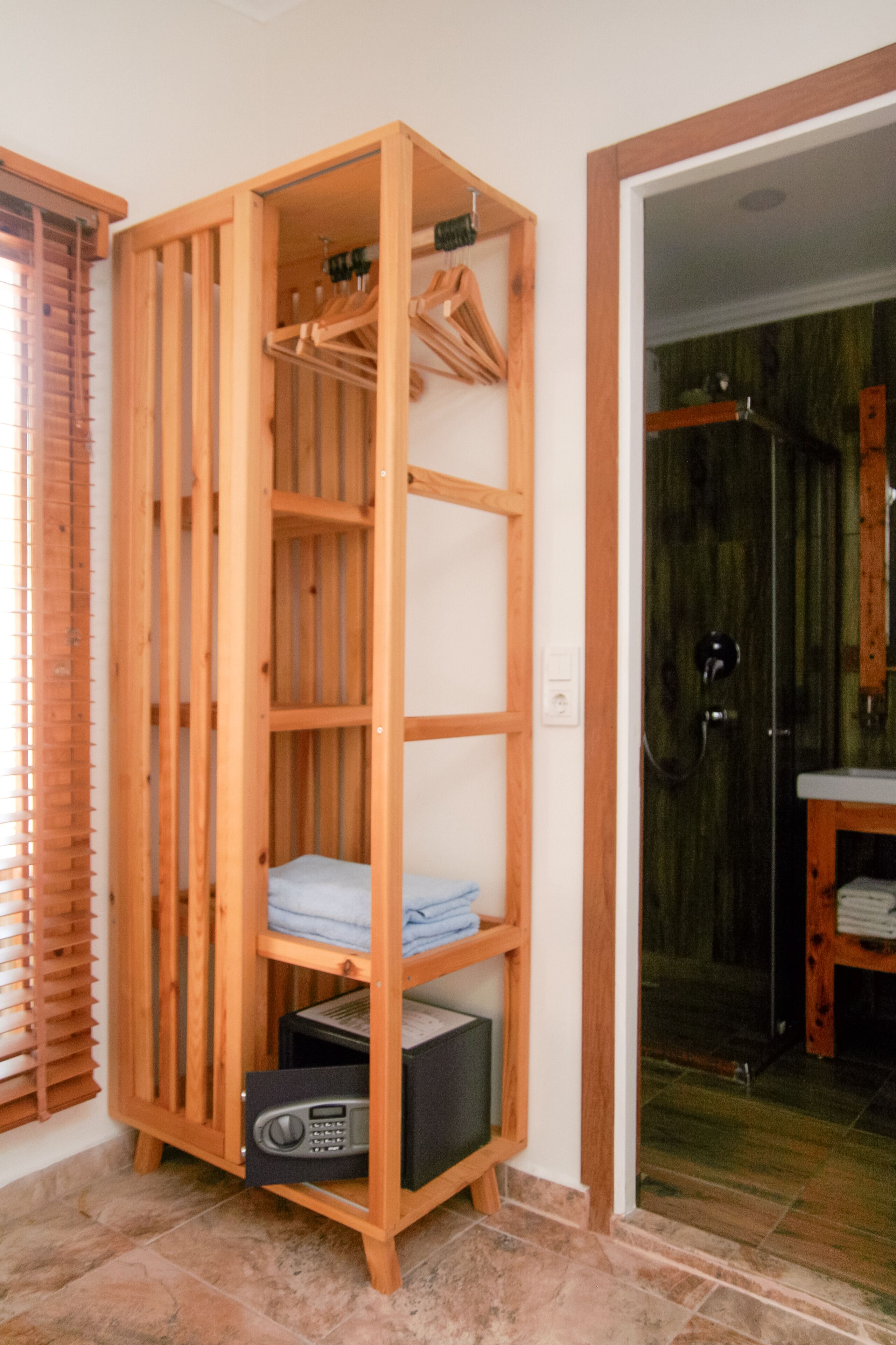 luxury apartment | bathroom | shower, free toiletries, hair dryer, slippers