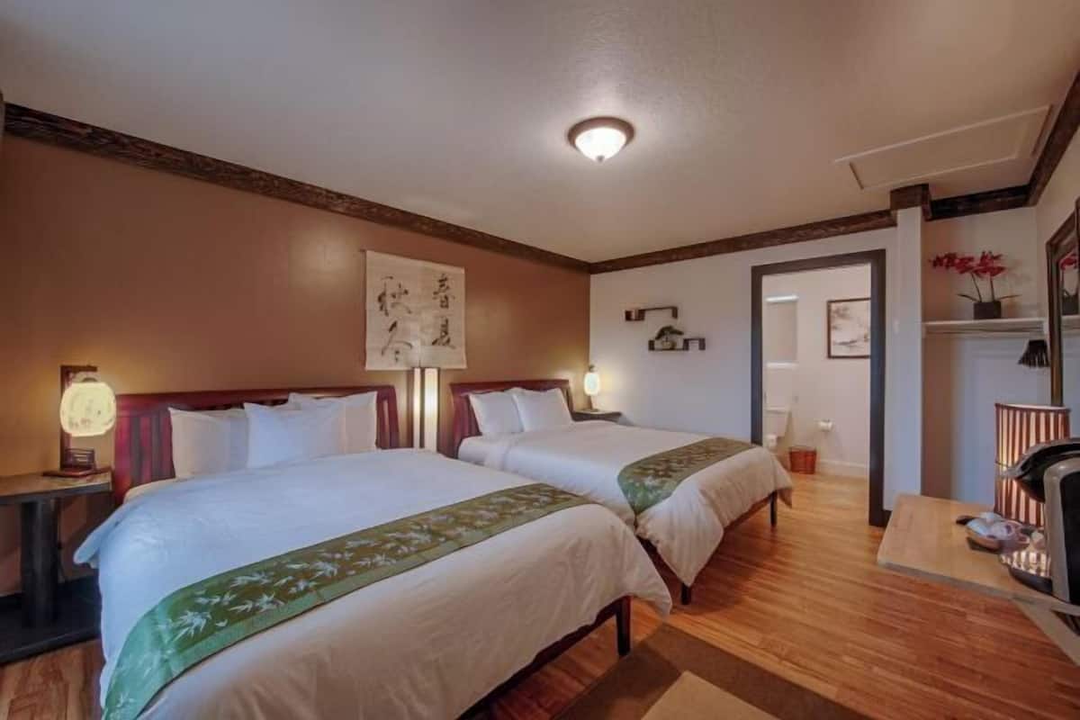 Premium bedding, memory foam beds, iron/ironing board (on request)