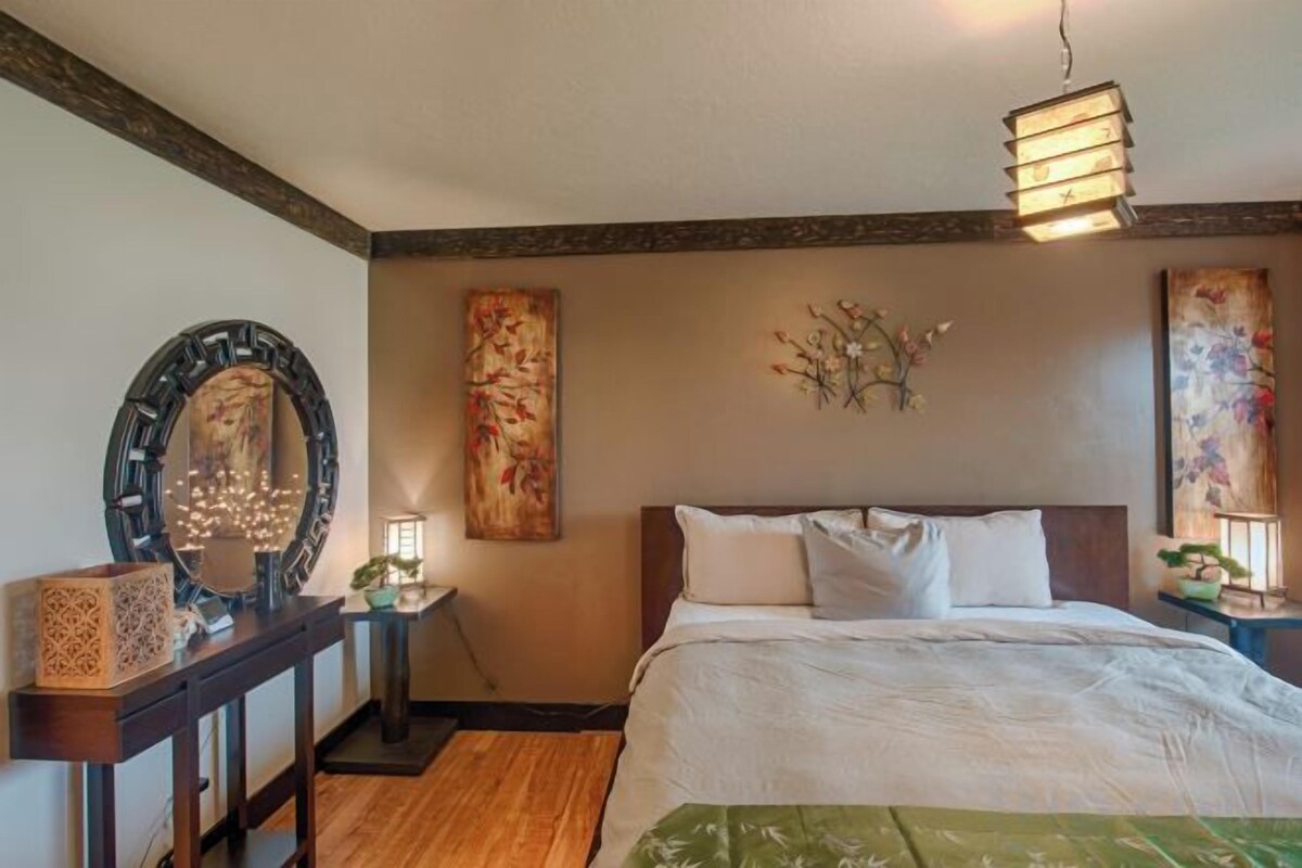 Premium bedding, memory-foam beds, iron/ironing board (on request)