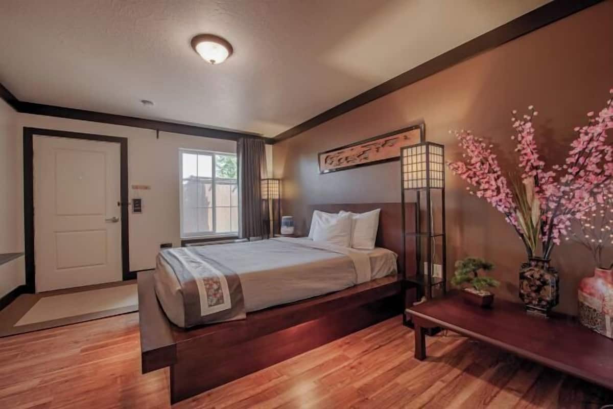 Premium bedding, memory foam beds, iron/ironing board (on request)
