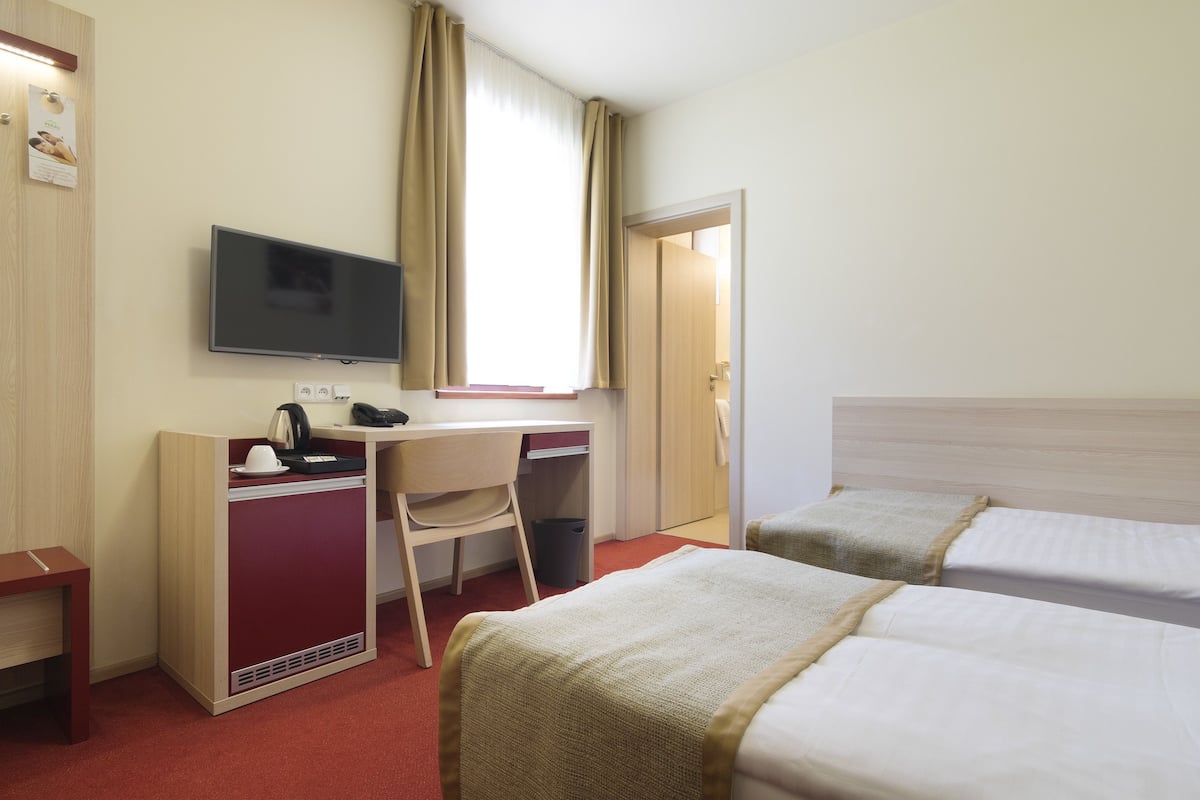 Basic Double Room (Swimming pool Access) | Premium bedding, memory foam beds, minibar, in-room safe