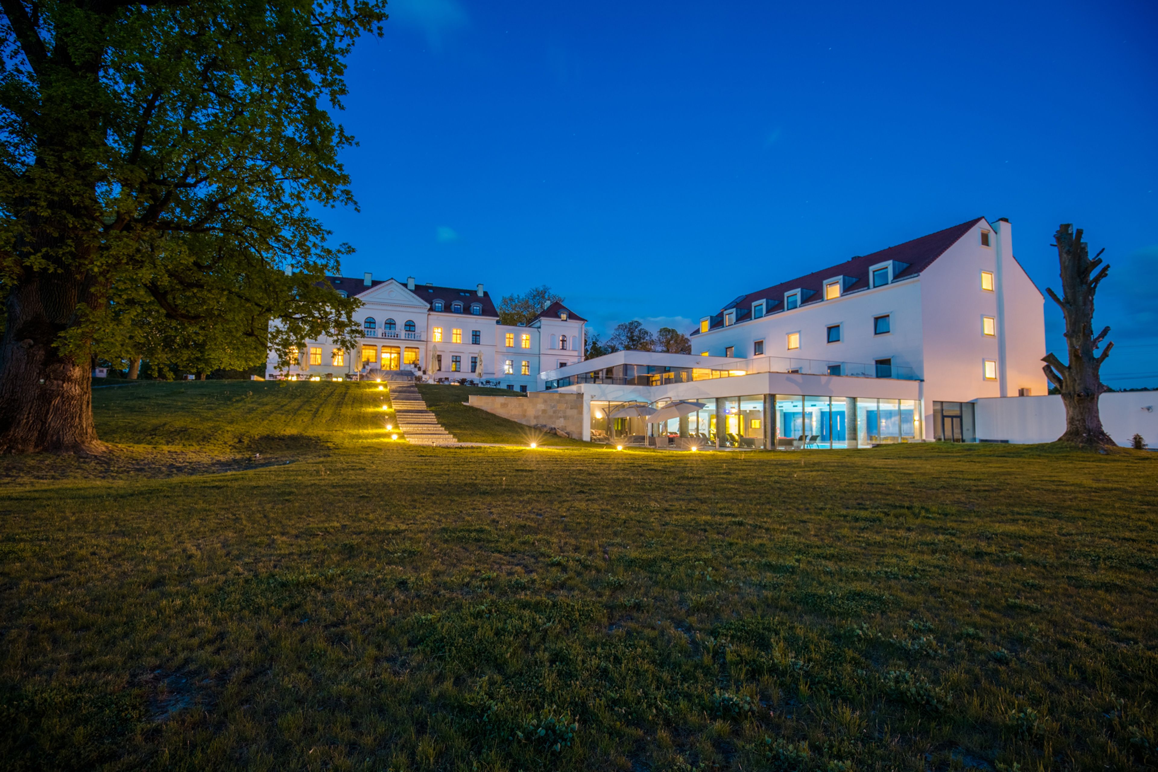 front of property – evening/night