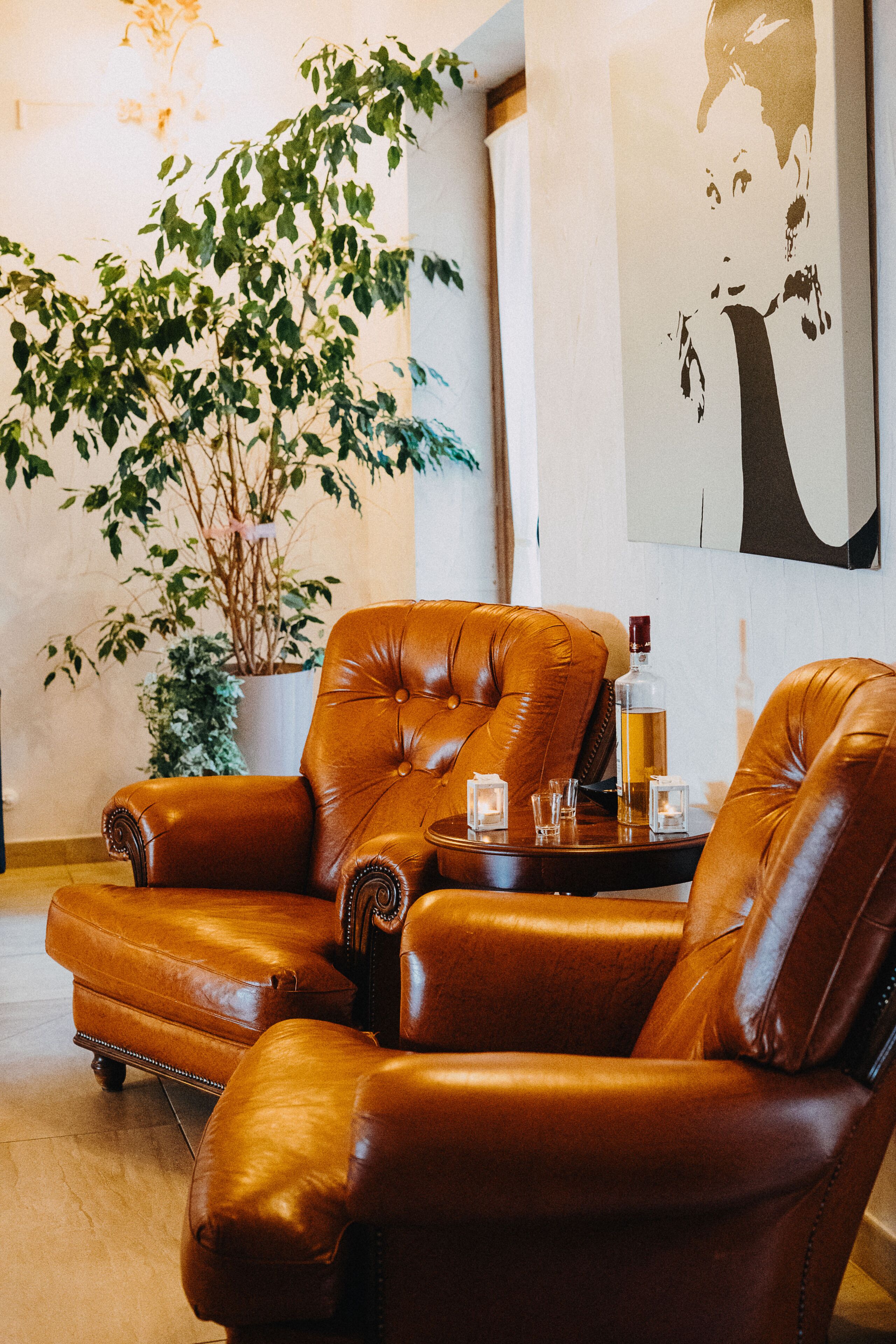 Sala de estar en el lobby