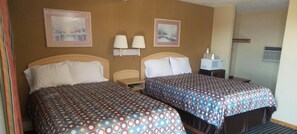 Desk, free WiFi, bed sheets