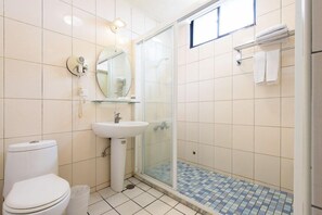 Free toiletries, hair dryer, slippers, towels
