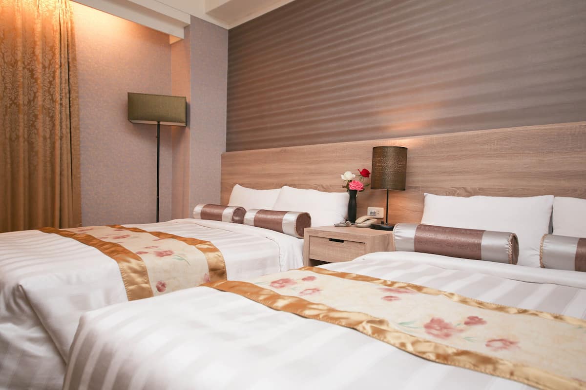Standard Quadruple Room | Premium bedding, desk, blackout drapes, free WiFi