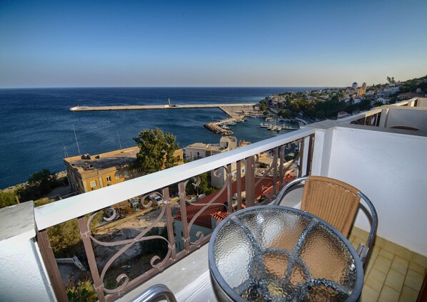 Basic Double Room, Sea View | View from room - Kastro Hotel (Ikaria)