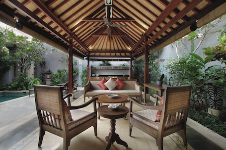 Two Bedrooms Pool Villa | Private kitchenette | Fridge, microwave, stovetop, coffee/tea maker