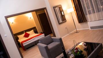 Suite, 1 Bedroom, City View | 1 bedroom, minibar, desk, iron/ironing board