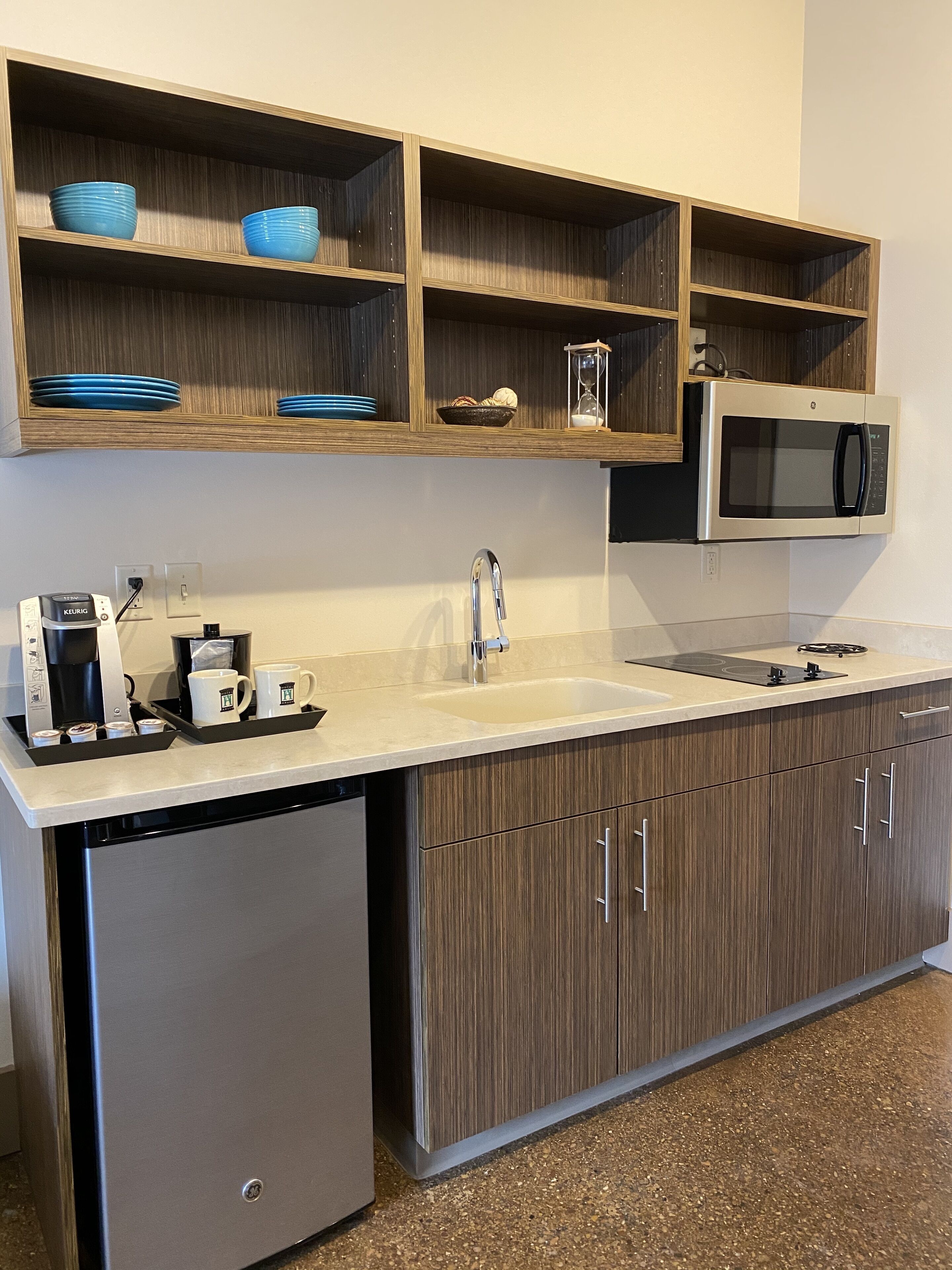 premier suite | private kitchenette | fridge, microwave, coffee/tea maker