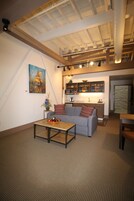 30-inch flat-screen TV with cable channels, TV