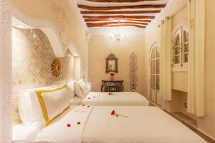 Down duvets, minibar, in-room safe, soundproofing