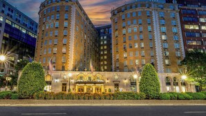 A multi-story hotel with a classic architectural design, featuring a central entrance with a decorative archway and a symmetrical facade. - Marriott Vacation Club® at the Mayflower, Washington, D.C. (Washington)