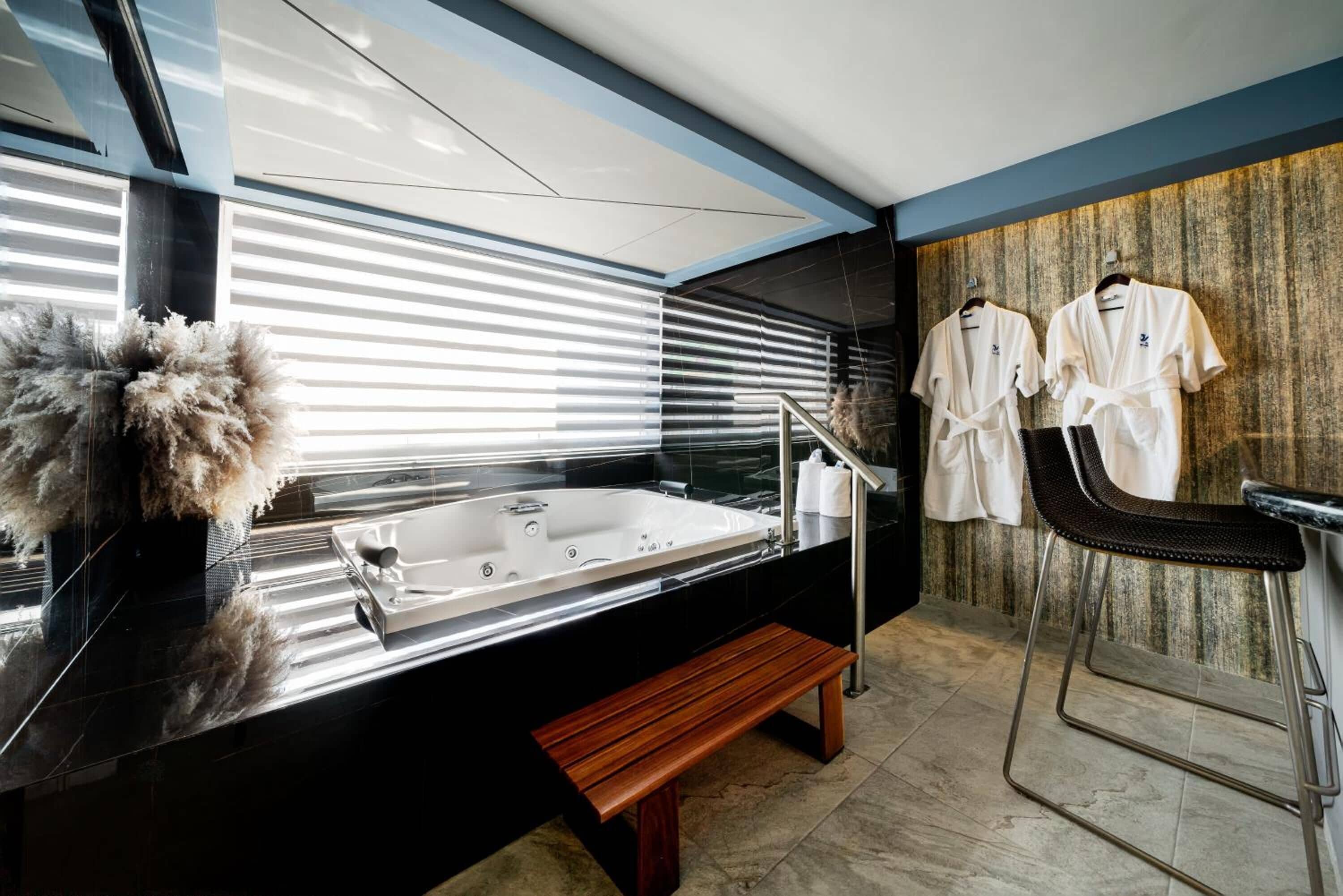 free toiletries, hair dryer, towels