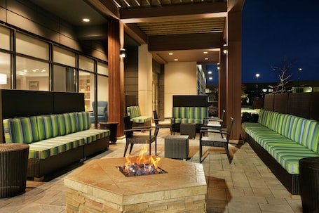 Patio. Home2 Suites by Hilton Milton Ontario