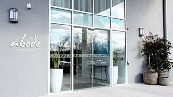 Vue depuis lâhĂ©bergement