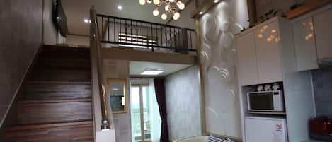 1 habitación y ropa de cama de alta calidad