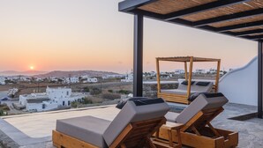 Private Pool Supreme Two-Bedroom Villa Sea View | Terrace/patio - Evi Suites & Villas (Mykonos)