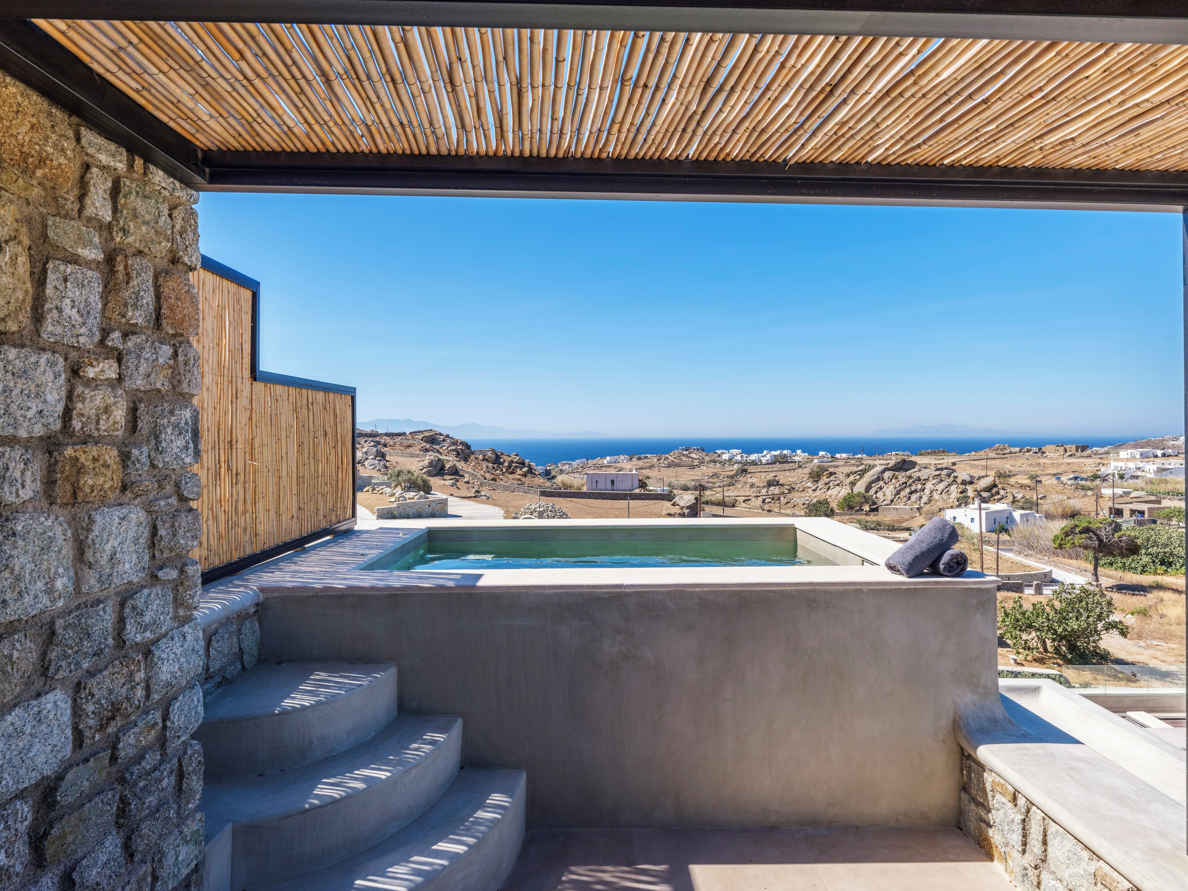 Premium Plunge Pool Suite Sea View | Egyptian cotton sheets, hypo-allergenic bedding, pillowtop beds