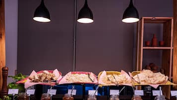 Daily buffet breakfast for a fee