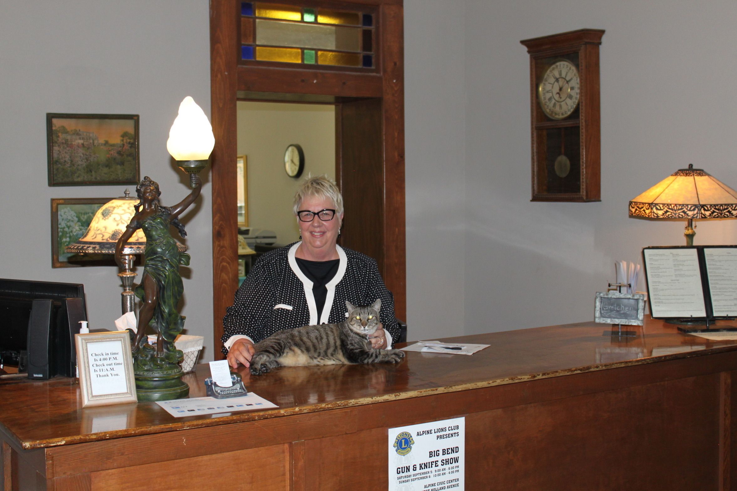 check-in/check-out kiosk