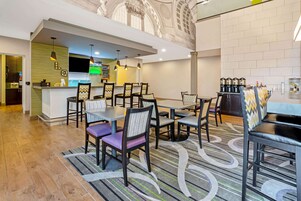 Free daily self-serve breakfast