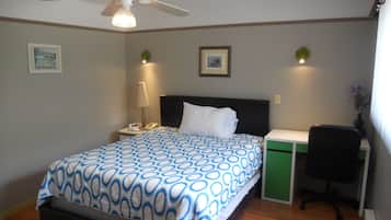 Skrivebord, gratis Wi-Fi, sengetøj