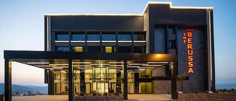 Front of property – evening/night