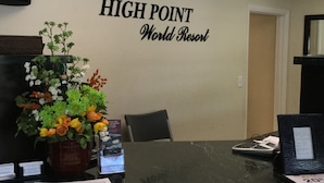 A conference room with a sign reading "HIGH POINT World Resort". - High Point World Resort (Kissimmee)
