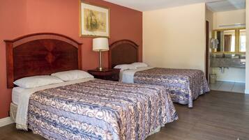 Premium bedding, desk, free WiFi, bed sheets